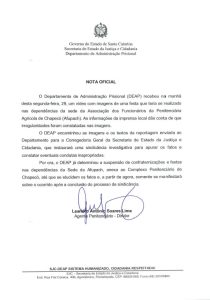 Nota de Esclarecimento – Chapecó