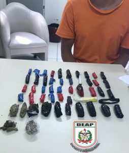 Agentes identificam detento com 49 invólucros no estômago