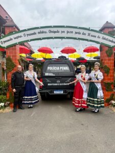 Polícia Penal reforça segurança e integração entre forças na Schützenfest 2025, em Jaraguá do Sul